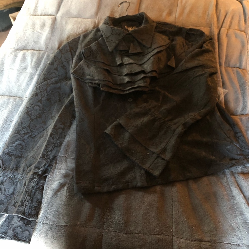 Dracula Clothing Brocade gothic blouse